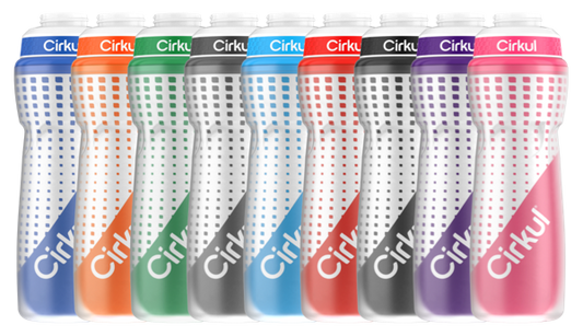 22oz. Insulated Squeeze Plastic Bottle & Sport Lid